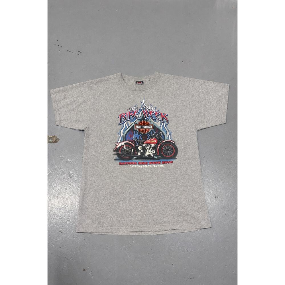 2007‎ Harley Davidson Daytona Bike Week T Shirt 66th Annual Gray XL